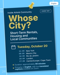 Whose City? event poster